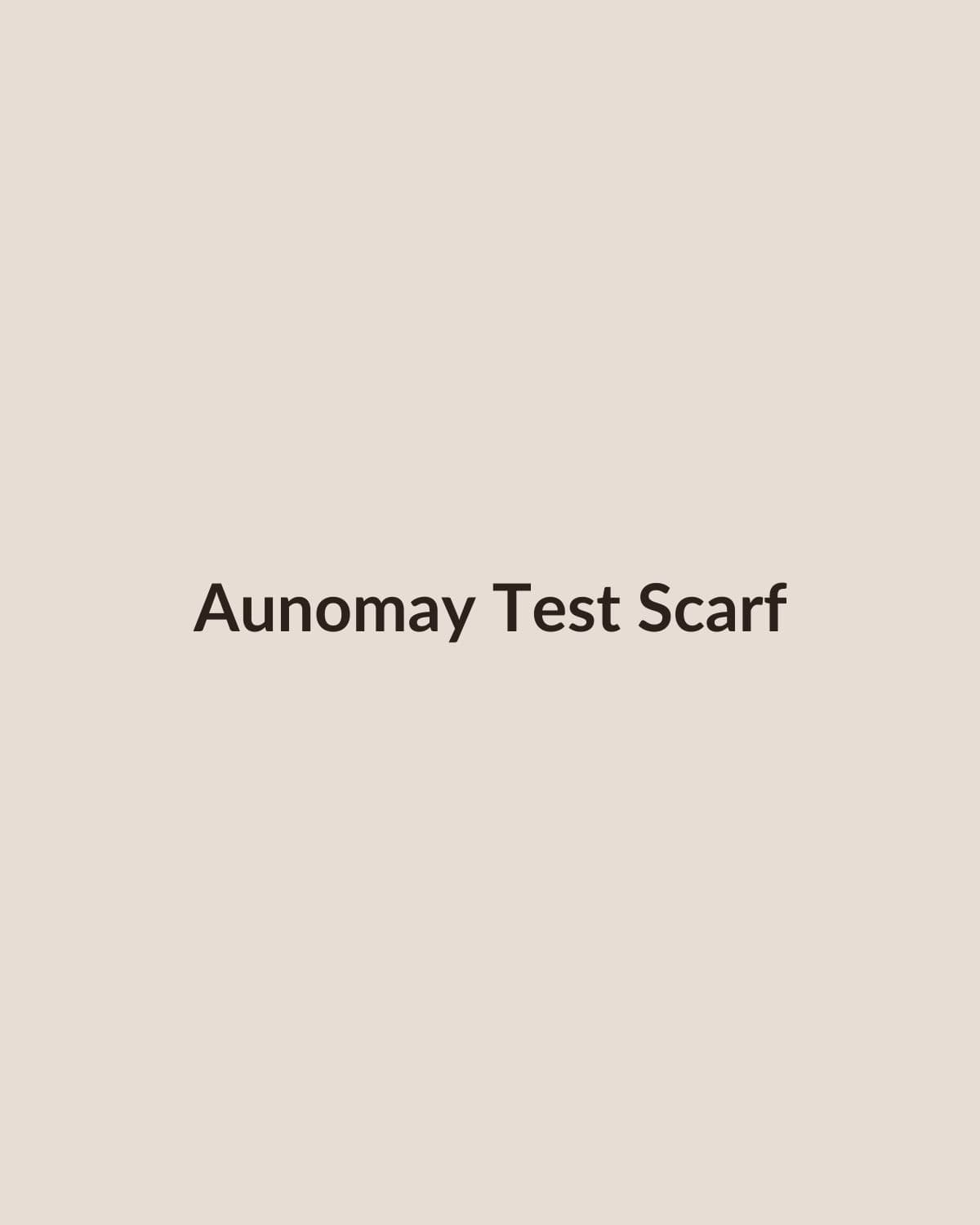 Aunomay Test Silk Scarf